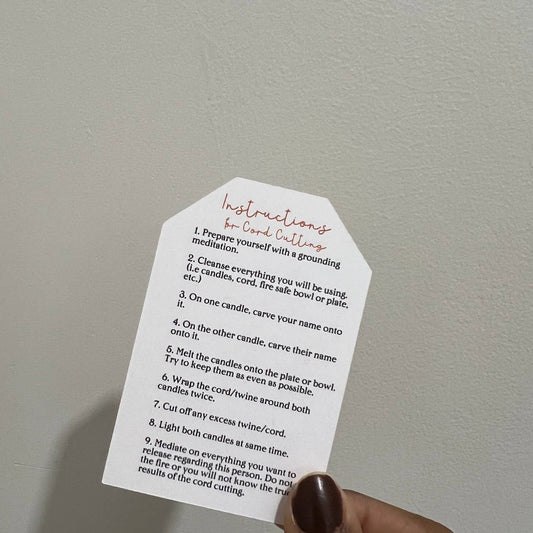 Cord Cutting Ritual Candle