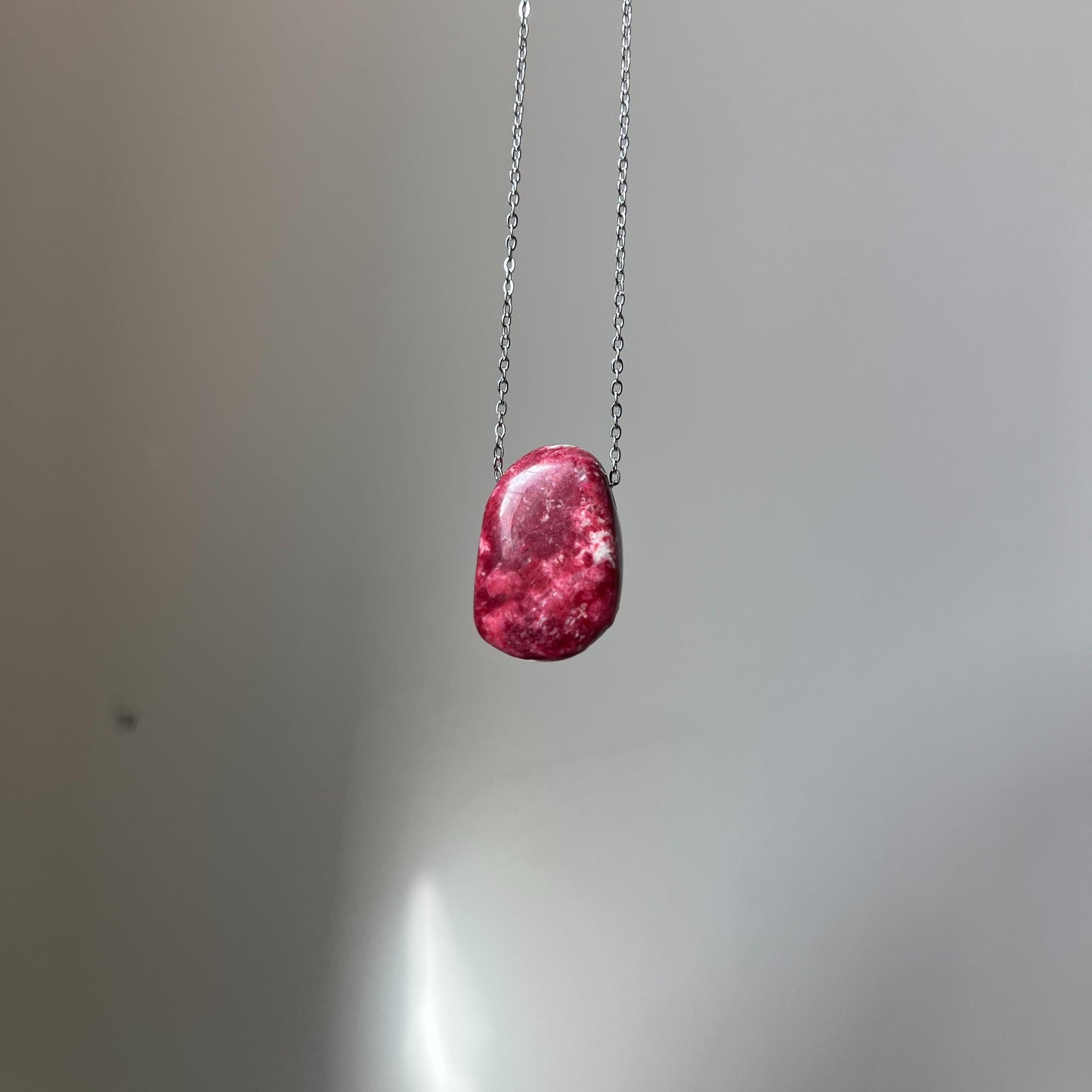 Thulite Crystal Necklace
