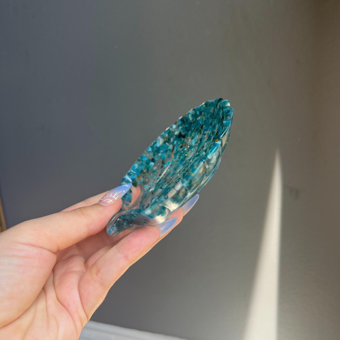 Crystal Seashell Resin Bowl