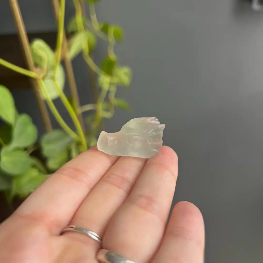 White seaglass pendant necklace for peace and calm