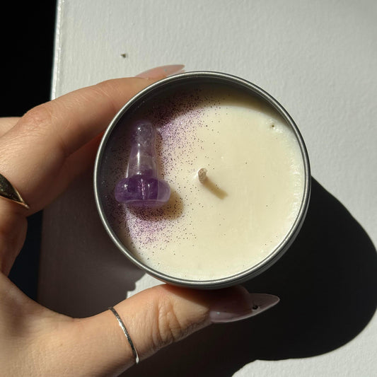 Funny Valentine’s Day Crystal Candle – 4 oz Soy Wax Gift Candle