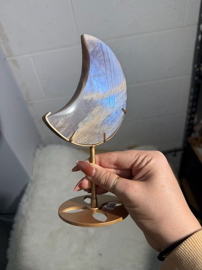 Moonstone Crescent on Stand