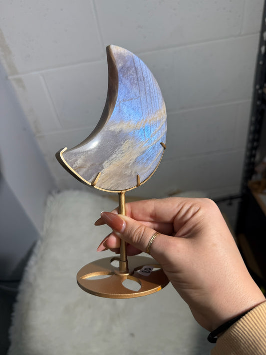 Moonstone Crescent on Stand