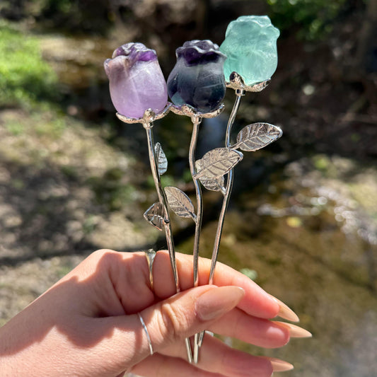 Fluorite Crystal Rose