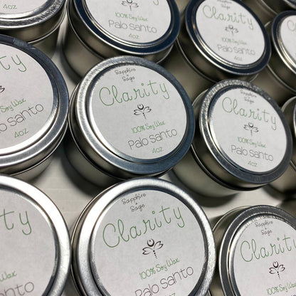 Clarity Crystal Tin Candle