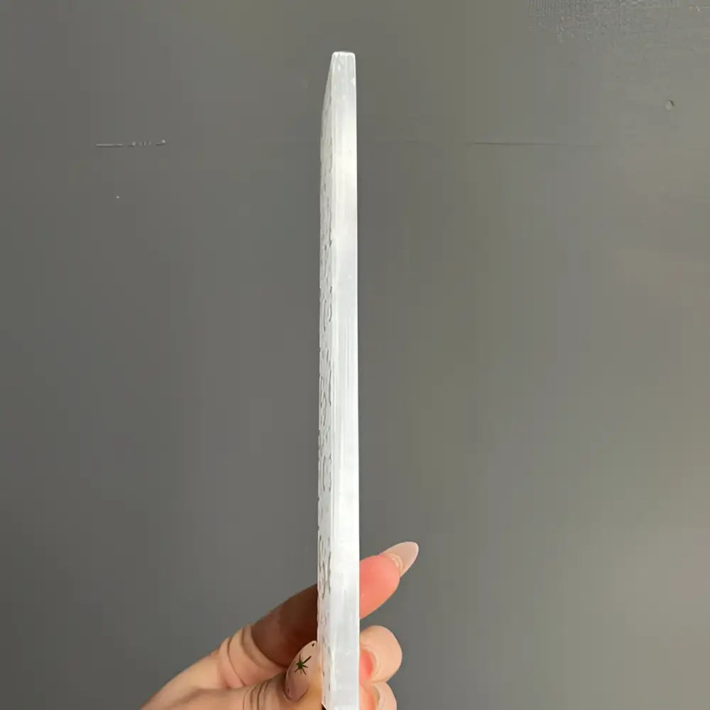 8 inch selenite crystal charging bar for cleansing crystals