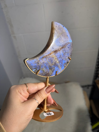 Moonstone Crescent on Stand