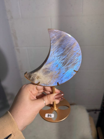 Moonstone Crescent on Stand