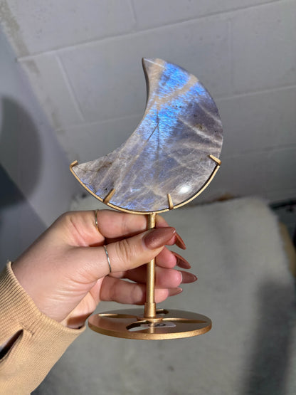 Moonstone Crescent on Stand