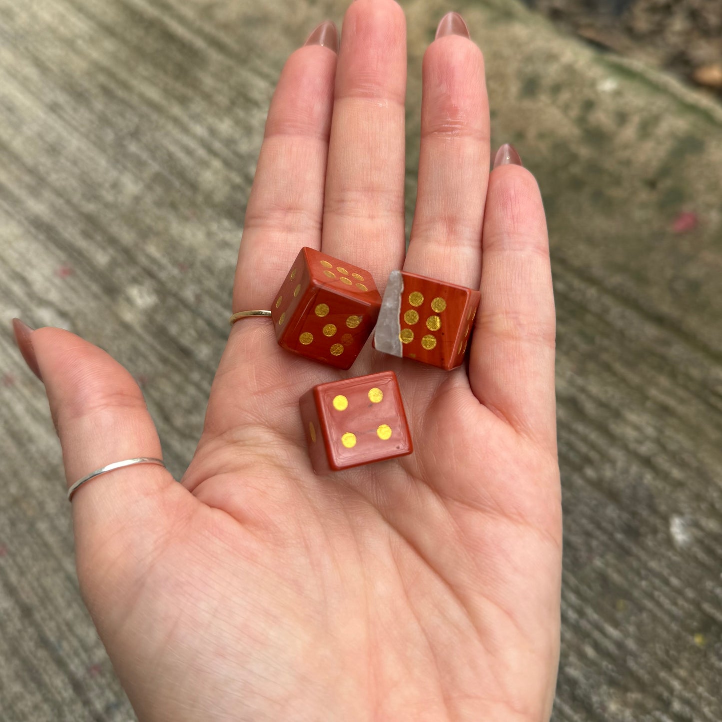 Crystal Dice — Mystery 2-Pack, Mystery 3-Pack, or Full 10-Stone Set