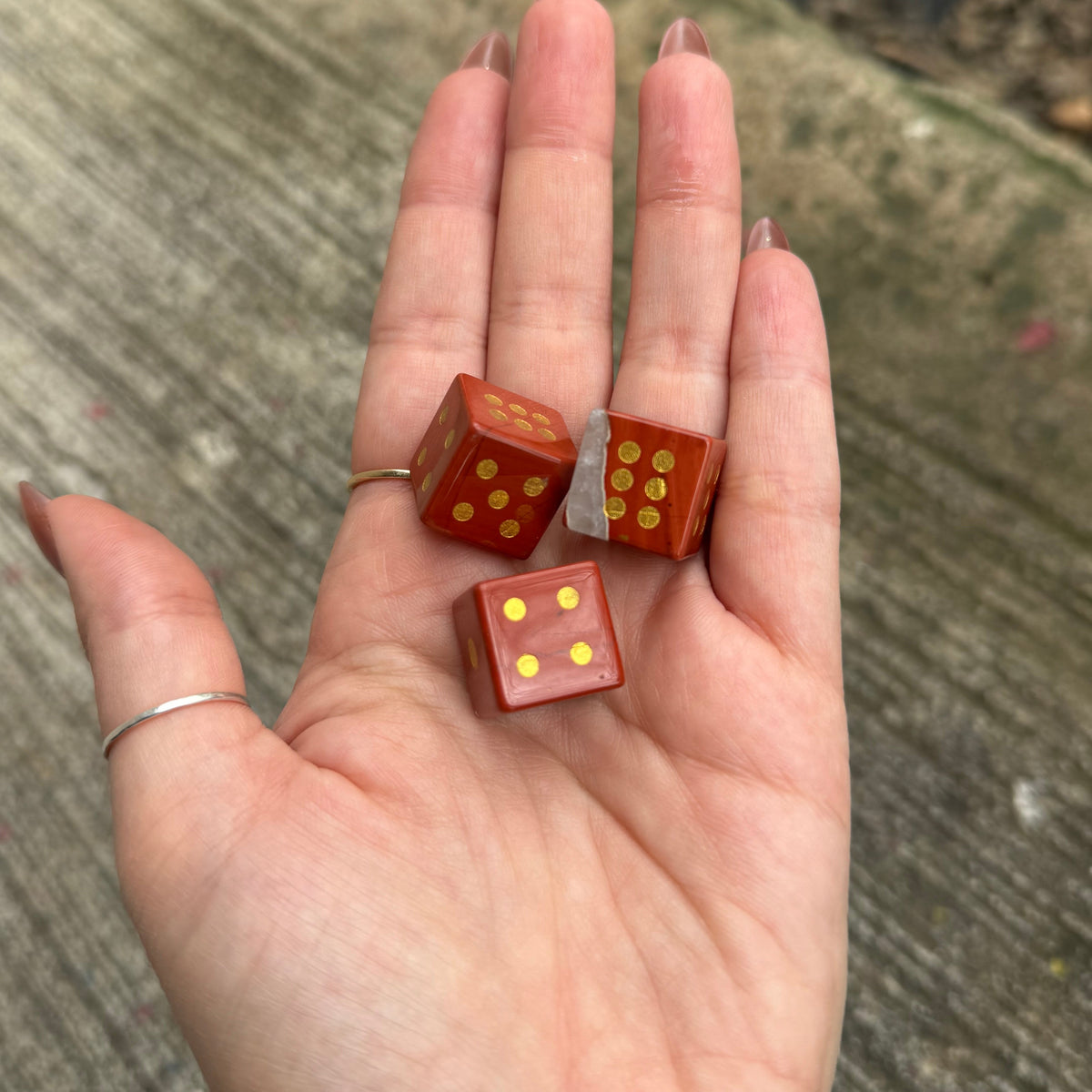 Crystal Dice Set of 2 - Pick Your Stone
