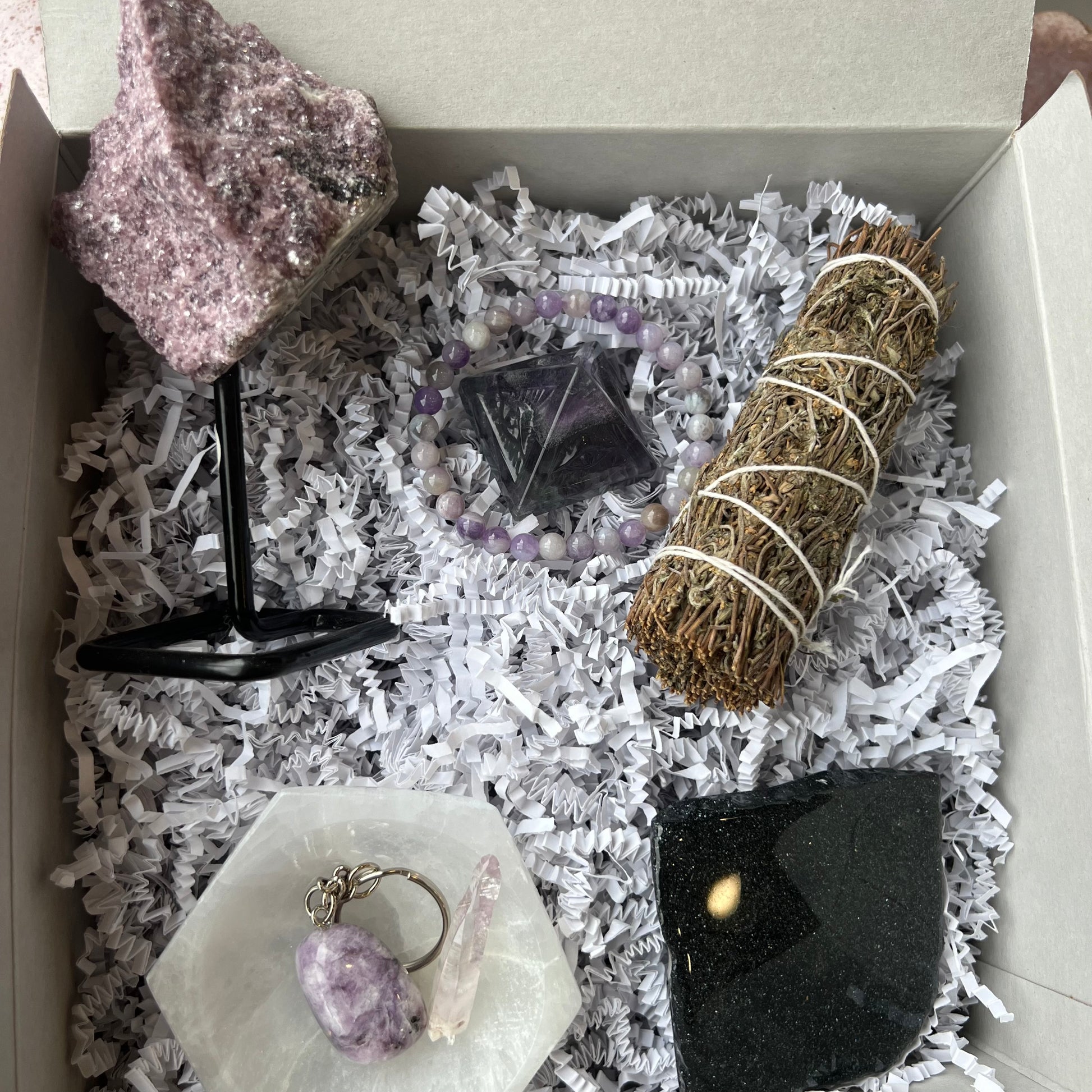 Crystal Mystery Box, Sapphire & Sage