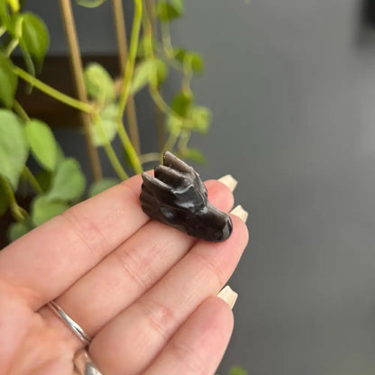 Black dinosaur tooth replica in Natural Crystal Stones for Peace and Spiritual Calm