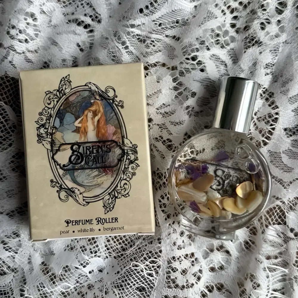 Pearl White by Bergamot roller in Crystal Infused Rollerball Perfume Set