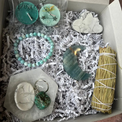 Rustic sage bundle with fibers and leaves in Crystal Intuition Box