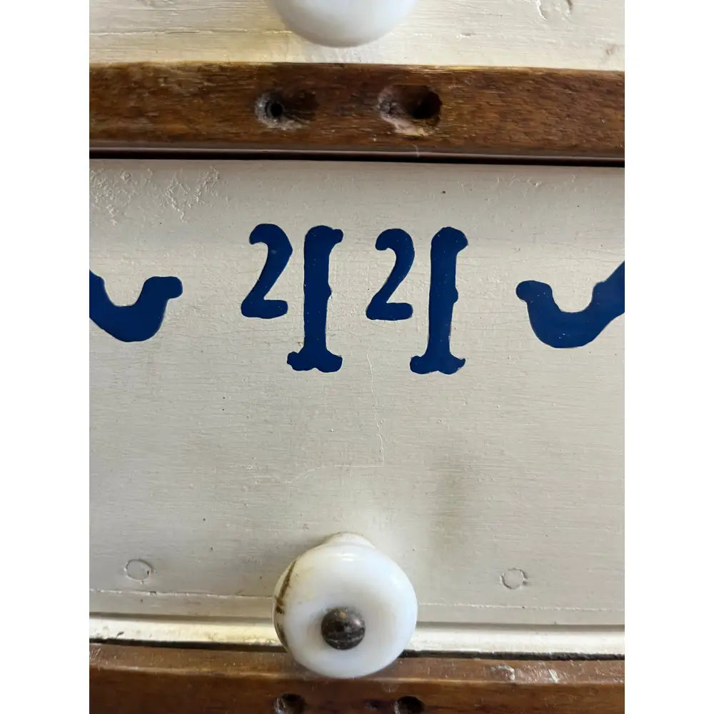 21st century blue number 21 on white in Mystery Crystal Box from Apothecary Case