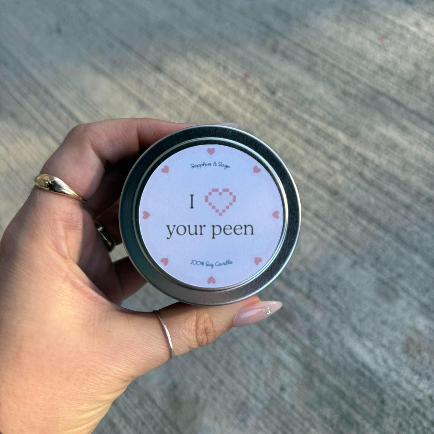 Funny Valentine’s Day Crystal Candle – 4 oz Soy Wax Gift Candle