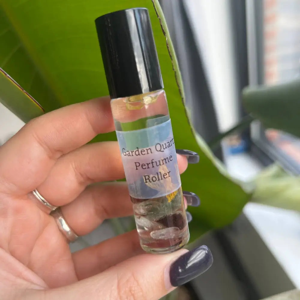 Garden quartz Basil Sage Mint perfume roller 10ml