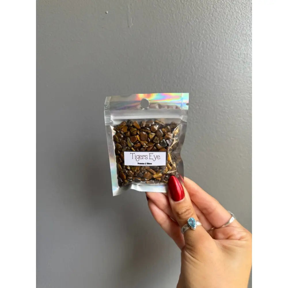 Premium Tiger Eye Gemstone Chip Stones for Crafts and Decor
