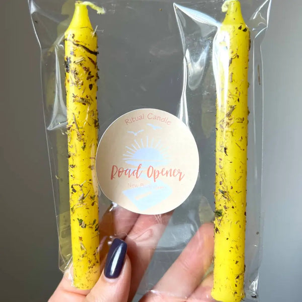 Road Opener Ritual Candles, New Beginnings | Sapphire & Sage