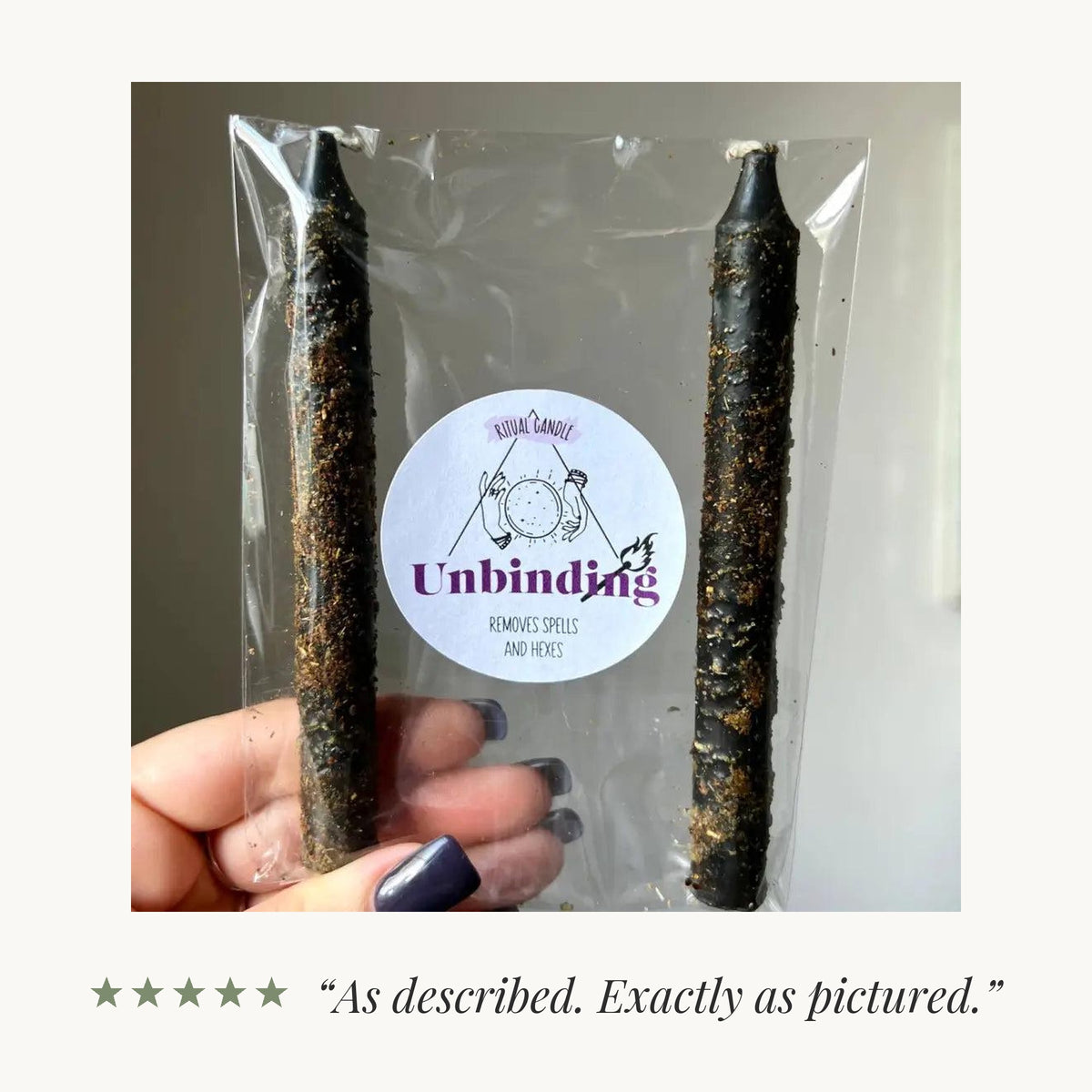 Five-star review from an Etsy buyer: “As described. Exactly as pictured.”