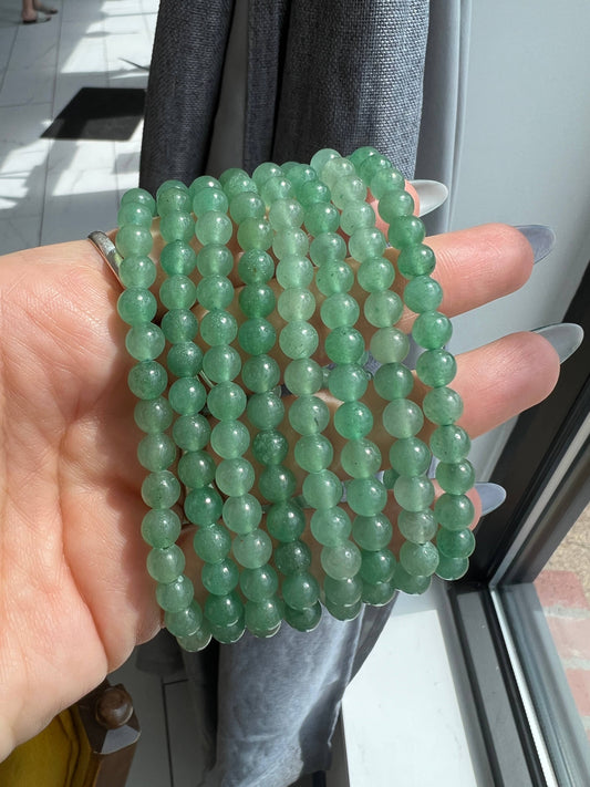 Green Aventurine Crystal Beaded Bracelet
